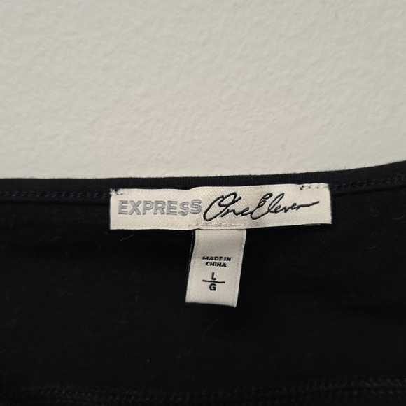 Express One Eleven Strappy Bralette Black L - Picture 6 of 8